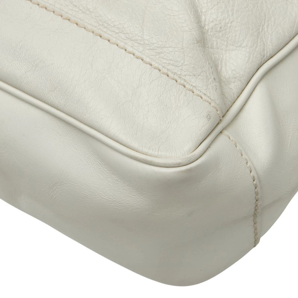 Balenciaga Reporter Crossbody Bag White Leather - Picture 6 of 8